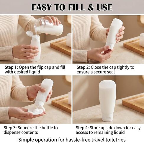 12Pcs 150ml/5oz Empty Refillable White Plastic Cosmetic Soft Tubes Containers Squeezed Facial Cleanser Bottle With Flip Cap for Body Bath Shower Gel Lotion Cream Shampoo in Kuwait