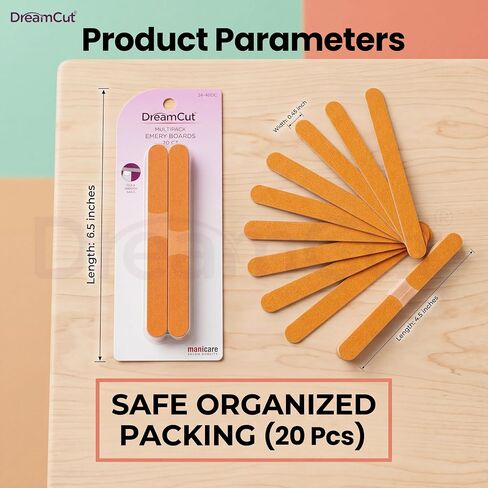 Multi-Pack Nail File Emery Boards Buffering Files Professional Manicure Pedicure Beauty Tools 10Pcs/Pack Nail Files Set for Home and Salon Use by DreamCut in Kuwait