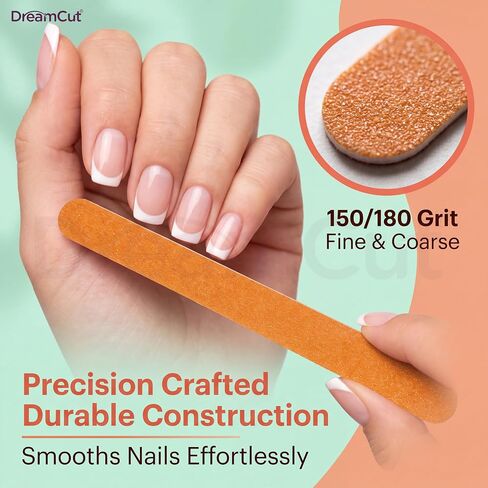 Multi-Pack Nail File Emery Boards Buffering Files Professional Manicure Pedicure Beauty Tools 10Pcs/Pack Nail Files Set for Home and Salon Use by DreamCut in Kuwait