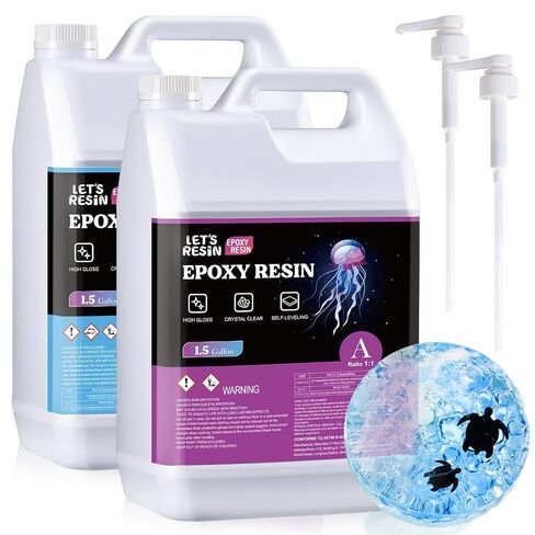LET'S RESIN EPOXY RESIN 256OZ Epoxy Resin, Bubble Free & Crytal Clear Epoxy in Saudi Arabia