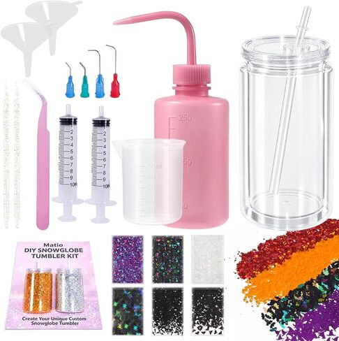 Matio Snow Globe Tumbler Supplies 13 Pcs Snowglobe Tumbler Accessories Kit in Saudi Arabia