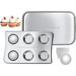 Kids' Oven Pan Set Compatible with Easy Bake Ultimate Oven | Accessories for Cooking Easy Bake Oven Mixes | Includes Cupcake Pan, Rectangular Bake Pan & (75) Cupcake Liners in Saudi Arabia