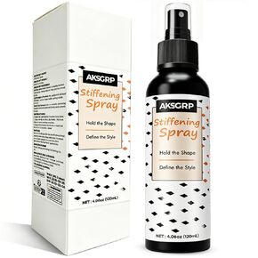 Fabric Stiffening Spray, Quick Drying Clear Spray for Stiffening, Draping and Shaping Fabric, DIY Crafts & Hat Stiffener Spray for Ribbons, Lace, Crochet, Bows, Doilie, Micrame -120ml in Kuwait