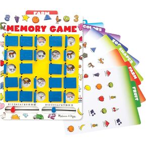 Melissa & Doug Flip to Win Travel Memory Game - Wooden Game Board, 7 Double-Sided Cards Road Trip Essentials For Kids, Hangman For Kids, Memory Toy For Toddlers And 5+ in Saudi Arabia