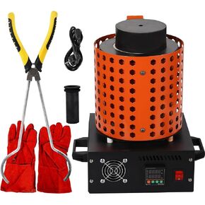 3kg Gold Melting Furnace 1800W | 2102°F Electric Furnace | Includes Graphite Crucible | Gold Melting Kit | Suitable for Casting and Refining Jewelry, Gold, Silver, Copper, and Aluminum (110V) in Kuwait