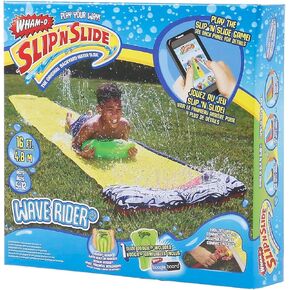 Wham-O Slip N Slide 18ft Double Lanes Water Slides with Splash Pool Area and 2 Bodyboards, Extra-Long Backyard Slides for Summer Outdoor Water Parties Activities in Saudi Arabia