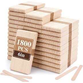 150Pcs Jumbo Popsicle Sticks, 6 Inch Natural Wood Craft Sticks in Saudi Arabia