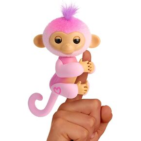 Fingerlings 2023 New Interactive Baby Monkey Reacts to Touch – 70+ Sounds & Reactions – Harmony (Pink) in Kuwait