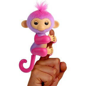 Fingerlings 2023 NEW Interactive Baby Monkey Reacts to Touch – 70+ Sounds & Reactions – Charli (Purple) in Kuwait