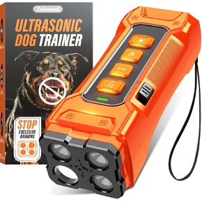 Dog Bark Deterrent Devices,Anti Barking Device 3X Ultrasonic Bark Control Device 50ft Range, Rechargeable & Safe Dog Training Tool for Quiet Walks and Peaceful Homes in Kuwait