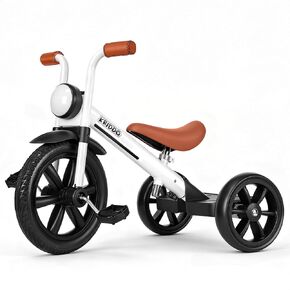 KRIDDO Tricycle for Toddlers 2-5 Years: Rubber Front Wheel, Front Light in Saudi Arabia