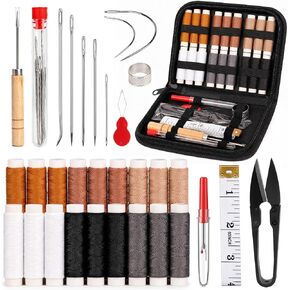 Coquimbo Leather Sewing Kit: 43pcs Needle and Thread Kit with Sewing Awl in Kuwait