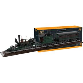 The ATOM Brick John Bull Locomotive Building Set – Historic 1831 Steam Engine Model, Premium Mini-Brick Construction Kit with Hardcover Instruction Book, Detailed Train Collectible for Teens & Adults in Kuwait