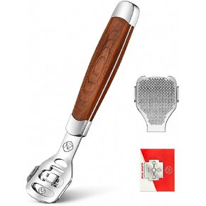 ZIZZON Foot Care Pedicure Callus Shaver Hard Skin Remover Wood Handle 10 Blades ZIZZON in Saudi Arabia