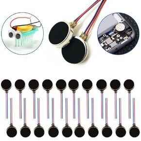20PCS Vibration Motor DC3V 12000rpm Mini Vibration Motor Vibrating Motors for Projects Electronic Device Repair Single Board Computers Project Classroom Project Bristle Bots Cable 2in in Saudi Arabia