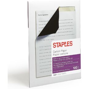 Staples 150912 Carbon Paper 8-1/2-Inch X 11-Inch Black in Saudi Arabia