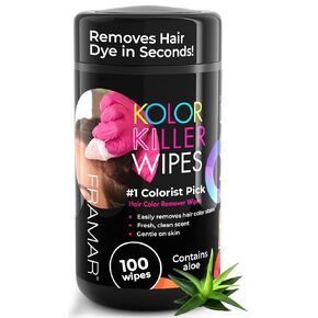 Framar Kolor Killer Wipes – Hair Dye Remover, Hair Color Remover – Wipes Dispenser of 100 in Saudi Arabia