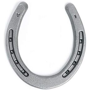 Steel Horseshoes Set for Horses, Crafts, Decorations and Backyard Games - Plain Shoe Size 1 - Sand Blasted 2 Shoes in Saudi Arabia