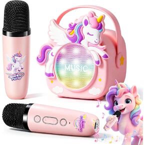 Unicorn Karaoke Machine for Kid,Girl Birthday Gift,Designed Gift Box in Kuwait