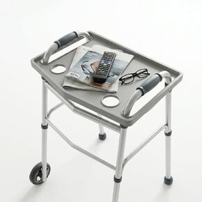 Bluestone Walker Tray- Upright with Holders-Universal Table Fits Most Standard Folding Walkers-Home Mobility Medical Equipment Accessories, 1 Count (Pack of 1) in Kuwait