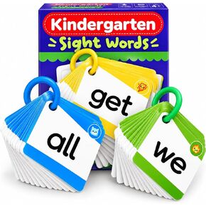 60 Toddler Flash Cards with Rings, Flash Cards for Toddlers 1-3, Includes ABC Flash Cards, Color Flash Cards, Shapes & Number Flash Cards in Kuwait