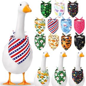 11 Pcs Porch Goose Bandana Outfits 23" Adjustable, Fresh in Kuwait