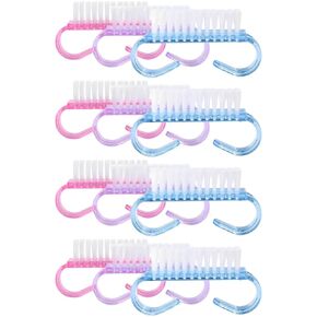 12-Pack Handle Grip Nail Brush(assorted color), Fingernail Scrub Cleaning Brushes for Toes and Nails Cleaner, Pedicure Brushes for Men and Women in Saudi Arabia