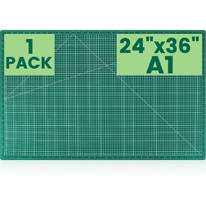 Large Cutting Mat 24"x36", 1 Pack Double-Sided 5-Ply Self Healing Sewing Cutting Mat, Cutting Mats Board for Crafts-Sewing, Fabric, Quilting, Scrapbooking Project in Kuwait