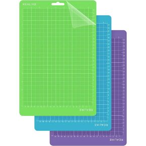 REALIKE 8.5"x12" Cutting Mat Compatible with Cricut Joy Xtra (3 Mats), Variety Adhesive Cutting mats for Joy Xtra Accessories in Saudi Arabia
