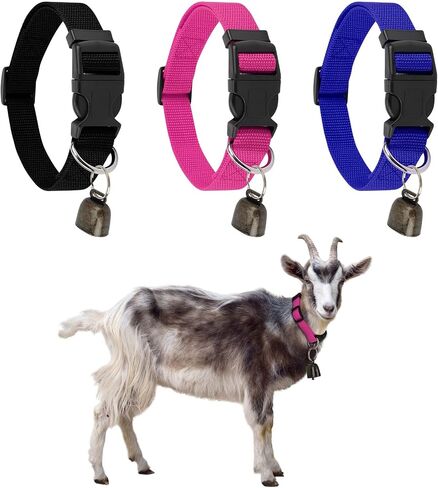 3 Pack Reflective Goat Collars with Bells,Anti-Lost Pet Collar in Saudi Arabia