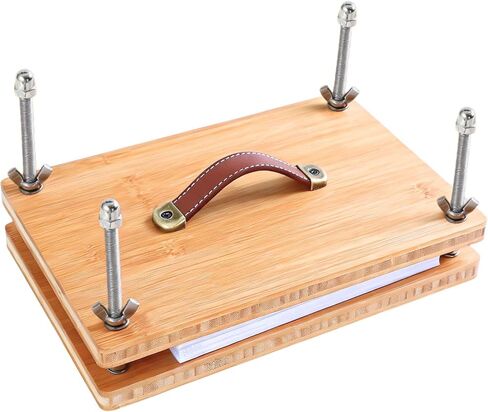 Bamboo Book Press, 7.68 x 9.45 Inch Pressing Area with Carry Handle in Kuwait