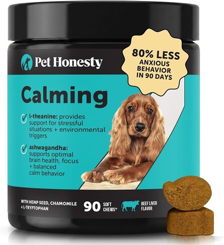 Pet Honesty Vet Recommended Dog Calming Chews with Ashwagandha, 90 Count in Kuwait
