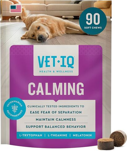 VetIQ Calming Support Chews for Dogs, Anxiety Relief, 90ct in Saudi Arabia