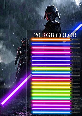 JvmuSaber [𝗦𝘁α𝗿-𝘄α𝗿𝘀] Double-Bladed Lightsaber Toy, RGB USB C Charge Light Saber, 2-in-1 Detachable Alloy Hilt, 12 Colors and 4 Modes & Sounds, for Kid and Adult Children's Day Gift (Black) in Kuwait