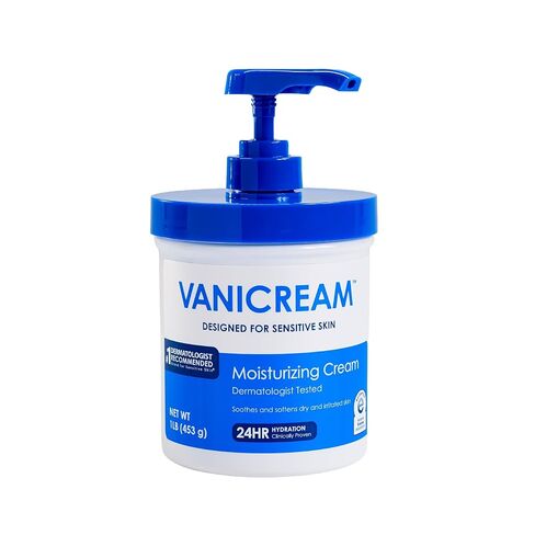 Vanicream Moisturizing Skin Cream with Pump Dispenser - 16 fl oz (1 lb) - Moisturizer Formulated Without Common Irritants for Those with Sensitive Skin in Saudi Arabia