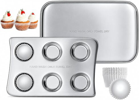 Kids' Oven Pan Set Compatible with Easy Bake Ultimate Oven | Accessories for Cooking Easy Bake Oven Mixes | Includes Cupcake Pan, Rectangular Bake Pan & (75) Cupcake Liners in Kuwait