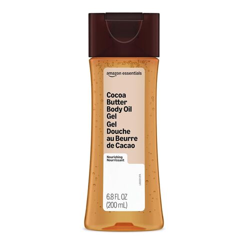 Amazon Basics Body Oil Gel with Cocoa Butter, Paraben Free, 6.8 Fl Oz (Pack of 1) (Previously Solimo) in Saudi Arabia