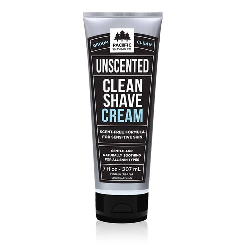 Pacific Shaving Company Clean Shaving Cream - Shea Butter + Vitamin E Shave Cream for Hydrated Sensitive Skin - Clean Formula for a Smooth, Anti-Redness + Irritation-Free Shave Cream (7 Oz) in Saudi Arabia