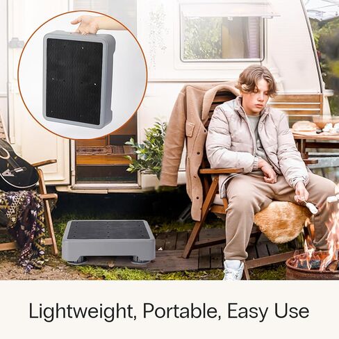 StrongTek One Step Stool for Adults and Elderly, Plastic Stair Riser with Non-Slip Surface and Feet, Portable for Shower, Bathtub, Car, Outdoor, Mobility Step Platform 400 lbs Capacity in Kuwait