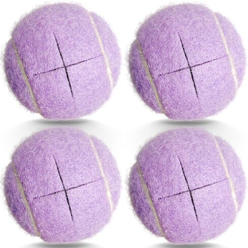 Precut Tennis Balls, 4PCS Walker Glide Balls, Heavy Duty Long Lasting Felt Pads for Furniture Legs and Floor Protection (Black) in Kuwait