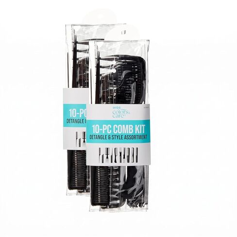 KISS Professional 10-pc Comb Set-Detangle & Style Assortment in Kuwait