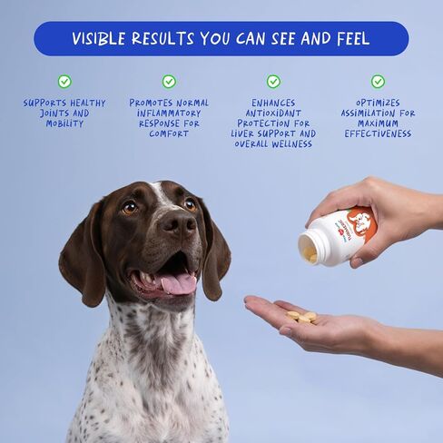Turmeric for Dogs - Natural Anti-Inflammatory & Pain Relief, 120 ct in Kuwait