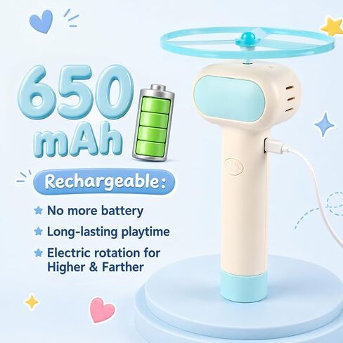Cat Fetch Toy with Flying Disc Launcher, Rechargeable & Large-capacity in Saudi Arabia