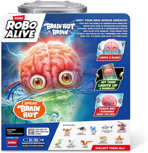 Robo Alive Brain Rot Brian by ZURU in Kuwait