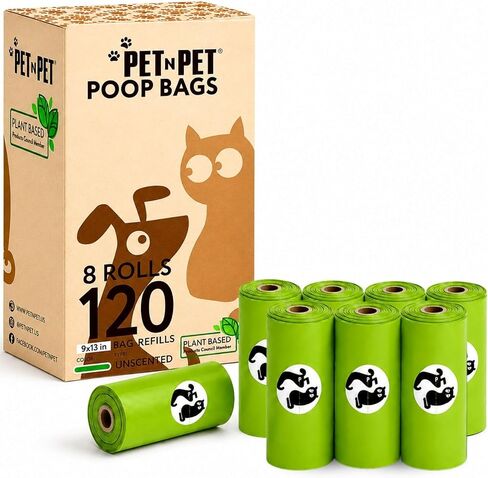 Pet N Pet Poop Bags for Dogs, 240 Count, Leak Proof Thick Roll in Kuwait