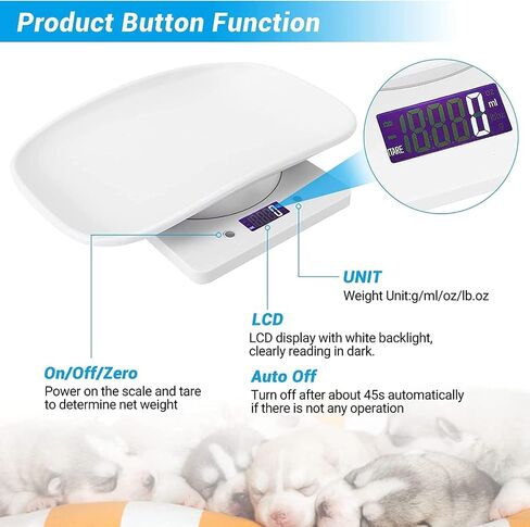 Digital Pet Scale,Puppy Scales Digital Small Animals Scales for Weighing in Kuwait