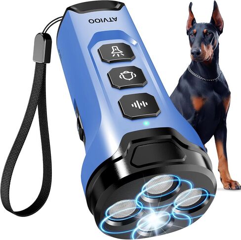Dog Bark Deterrent Devices - Humane & Effective Training Dog, Stop No More Barking with 3X Ultrasonic Emitters (Blue) in Kuwait