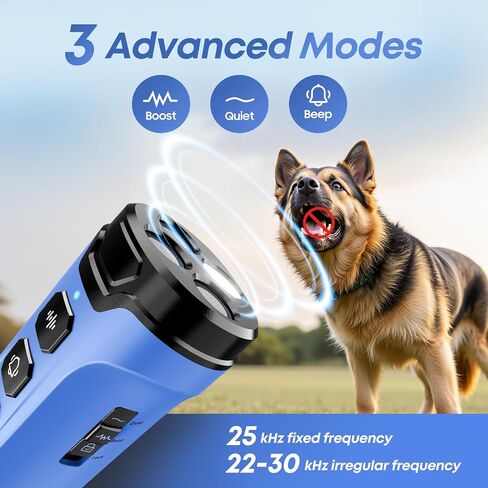 Dog Bark Deterrent Devices - Humane & Effective Training Dog, Stop No More Barking with 3X Ultrasonic Emitters (Blue) in Kuwait