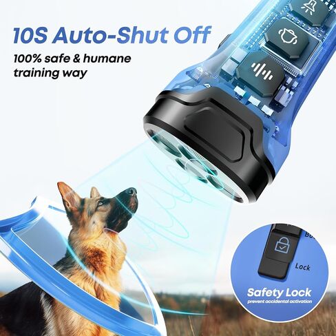 Dog Bark Deterrent Devices - Humane & Effective Training Dog, Stop No More Barking with 3X Ultrasonic Emitters (Blue) in Kuwait