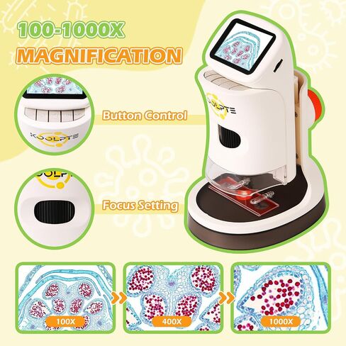 Handheld Digital Microscope for Kids, 1000X, 2.1'' HD LCD Screen in Saudi Arabia